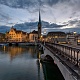 Швейцария. г. Цюрих. Мост Мунстербрюке (Munsterbrucke)